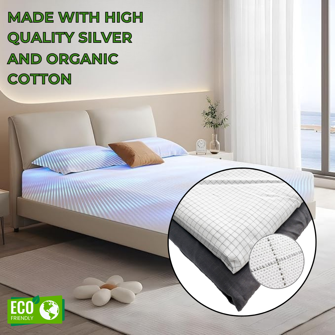 GroundGlow™ - Grounding Fitted Sheet