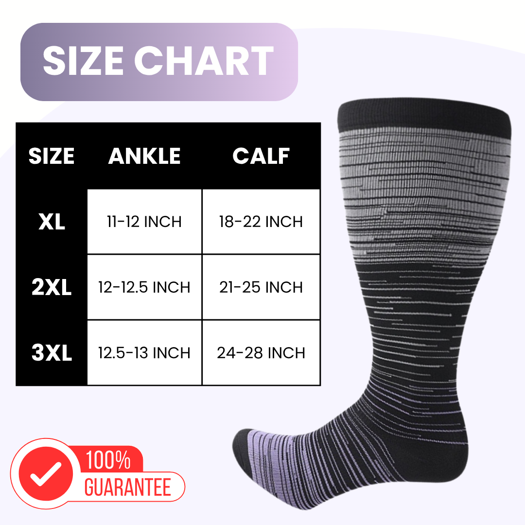 SoftSnugs™ - Plus-Sized Compression Socks