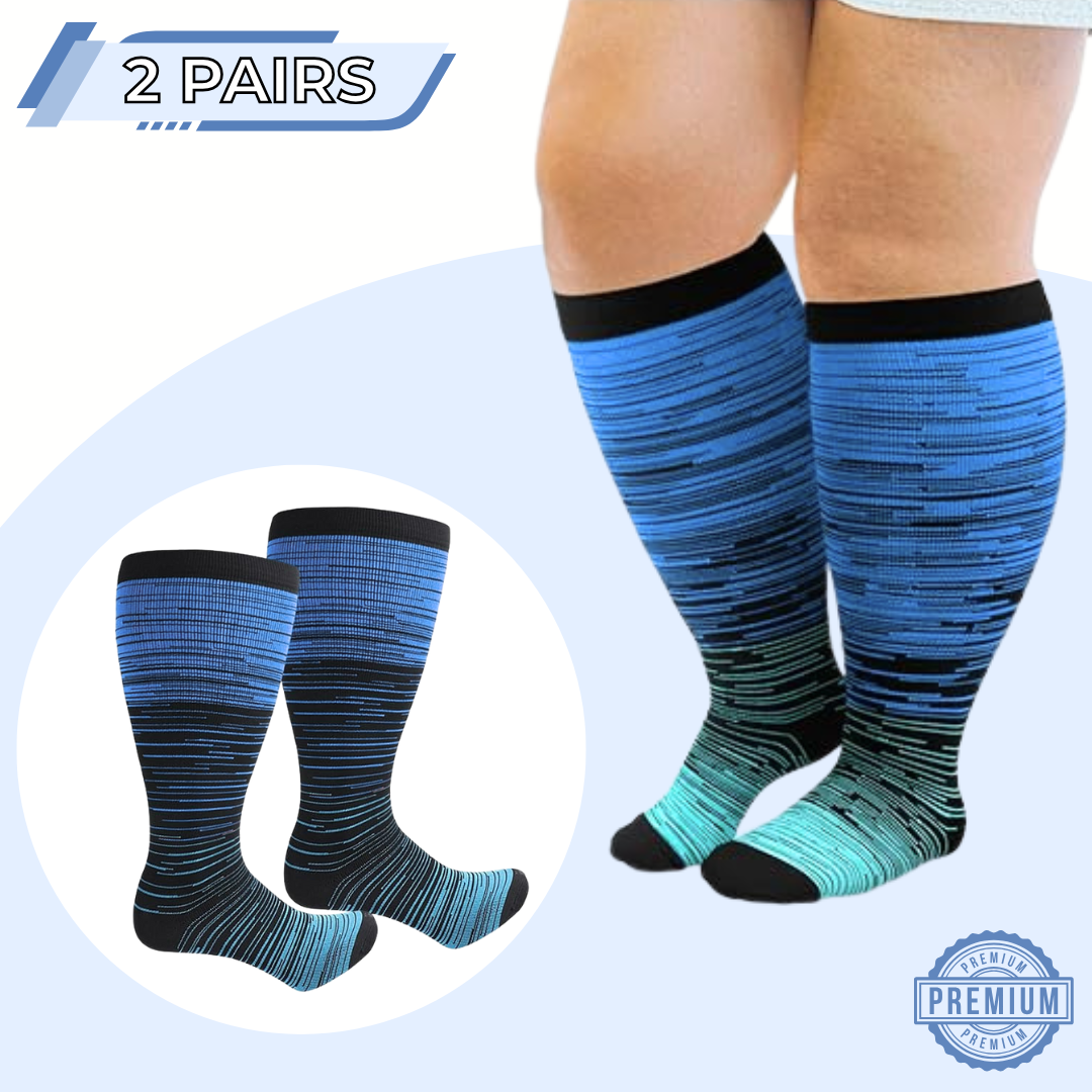 SoftSnugs™ - Plus-Sized Compression Socks