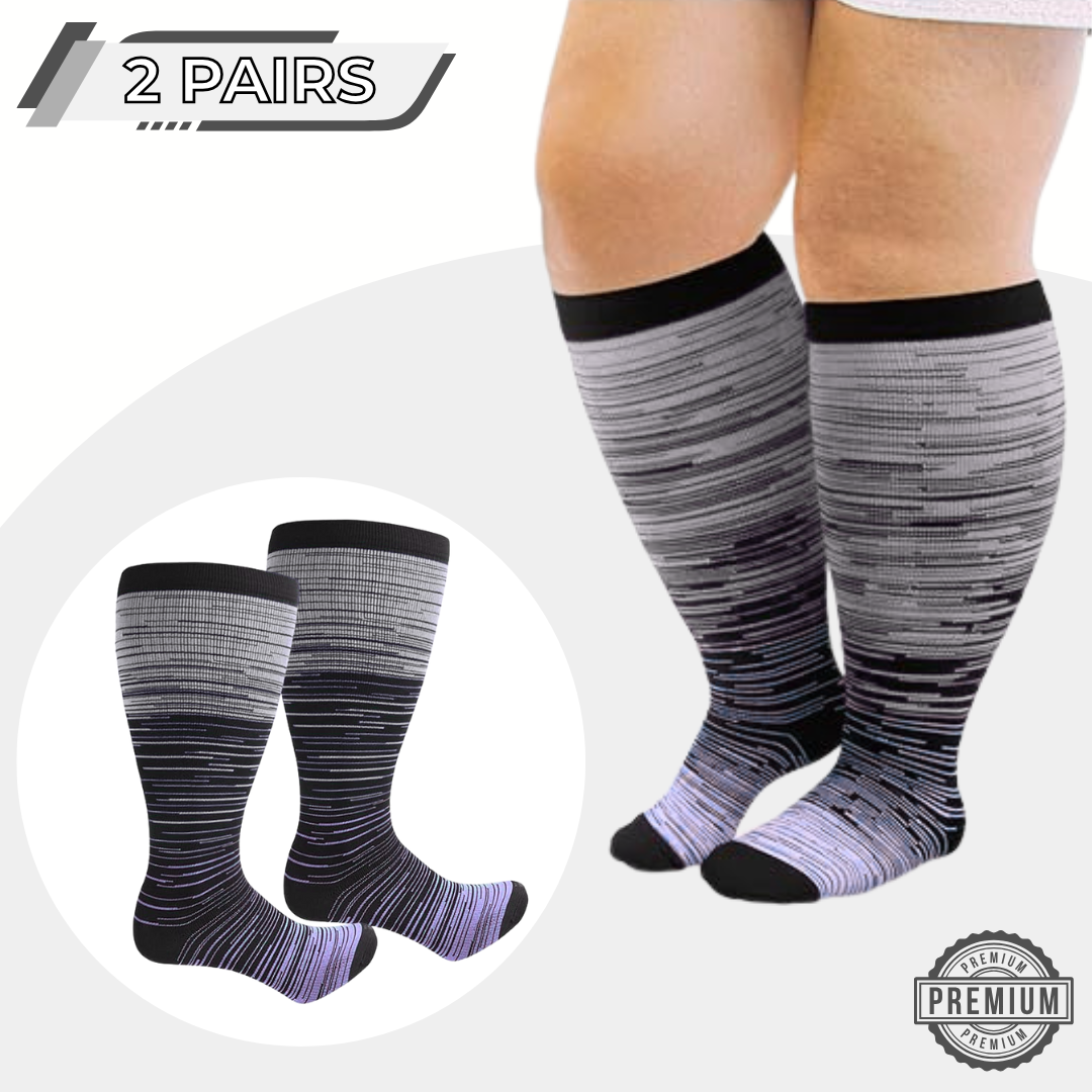 SoftSnugs™ - Plus-Sized Compression Socks