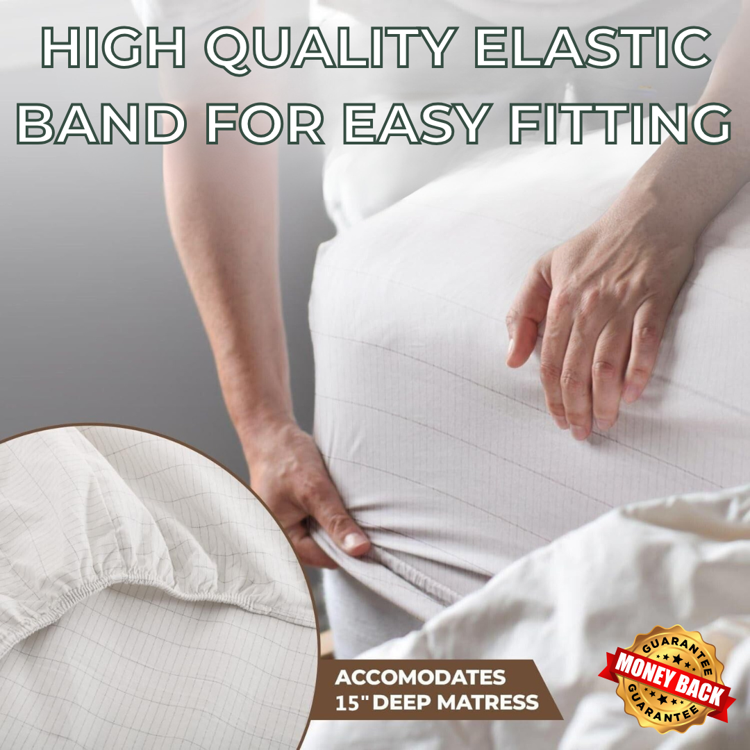 GroundGlow™ - Grounding Fitted Sheet
