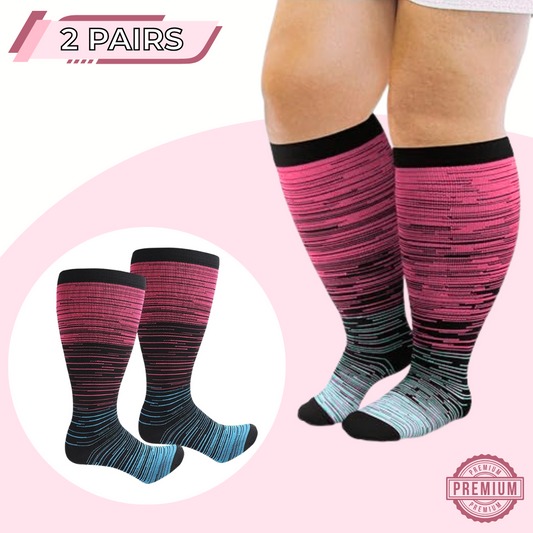 SoftSnugs™ - Plus-Sized Compression Socks