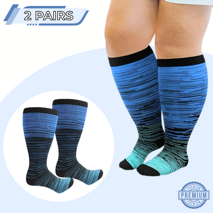 SoftSnugs™ - Plus-Sized Compression Socks