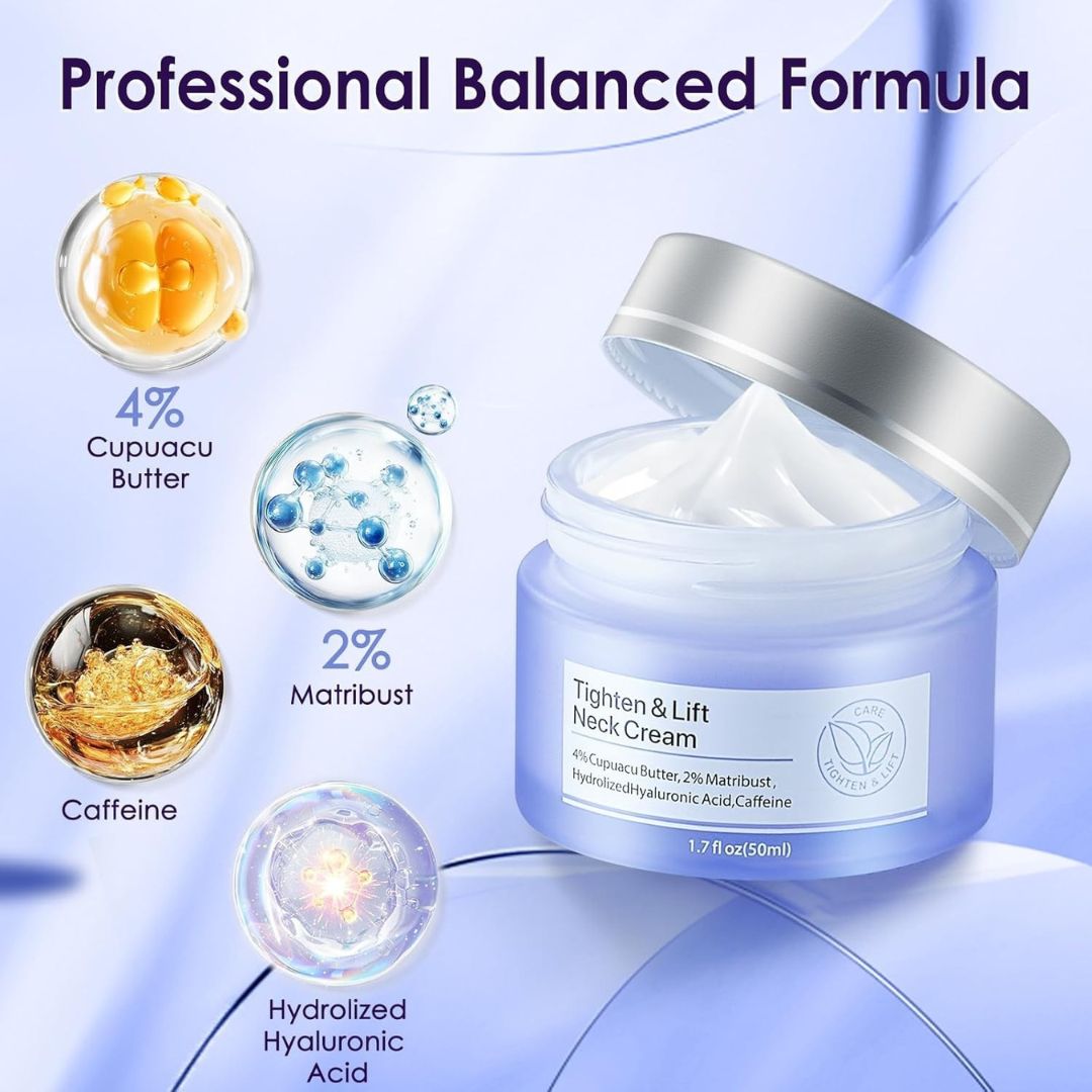 Neck Wrinkle Removal Cream Tightening Firming Fade Fine Lines Anti-Aging Necklines Lifting Shaping Beauty Neck Cream