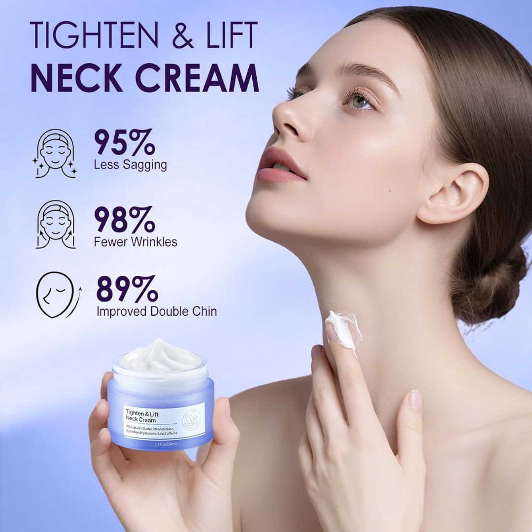 Neck Wrinkle Removal Cream Tightening Firming Fade Fine Lines Anti-Aging Necklines Lifting Shaping Beauty Neck Cream