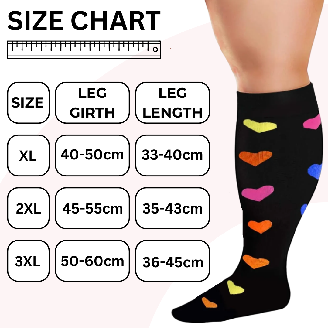 SoftSnugs™ - Plus Size Compression Socks