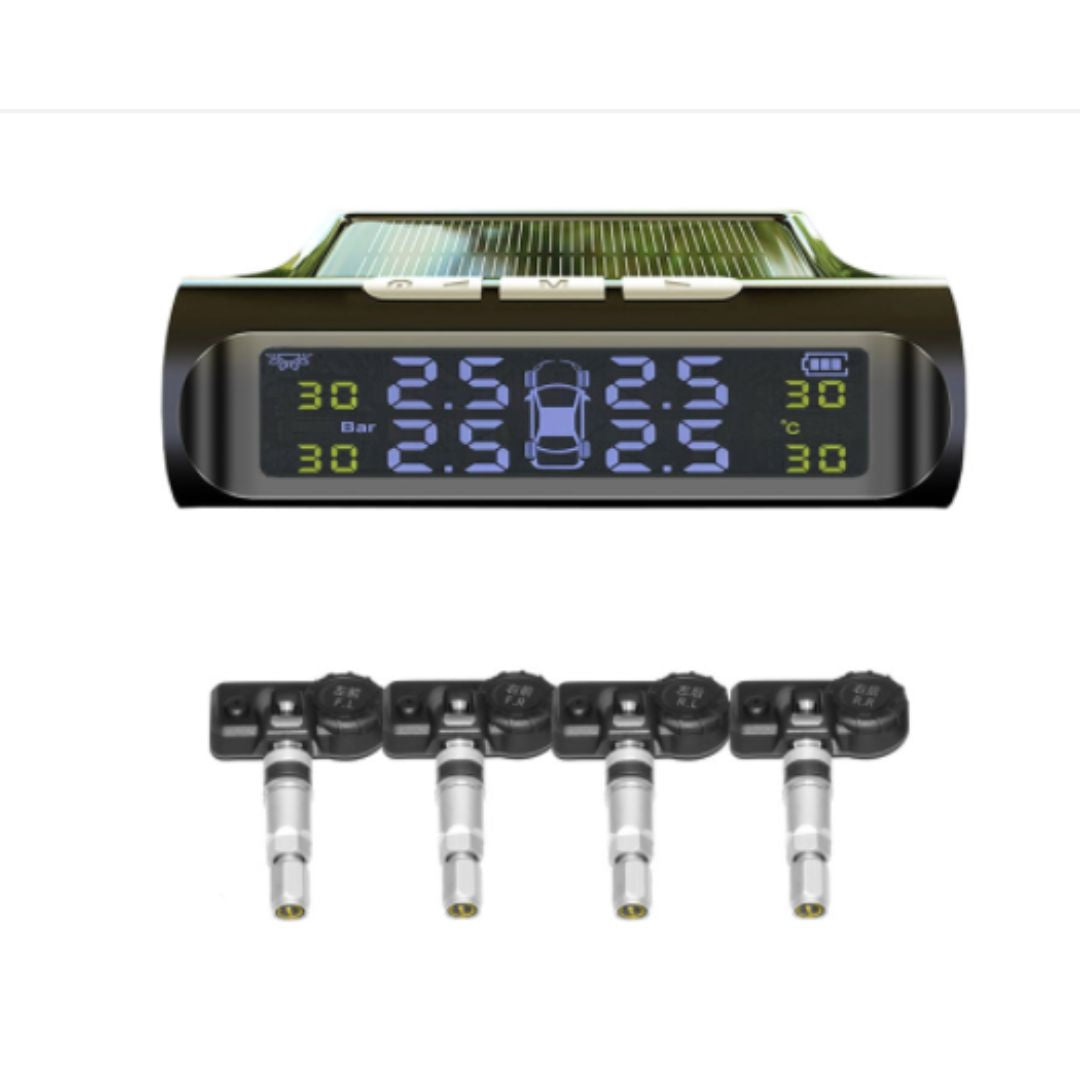 Solar Wireless Tire Pressure Monitor TPMS Tire Pressure Monitoring System