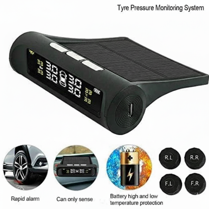 Solar Wireless Tire Pressure Monitor TPMS Tire Pressure Monitoring System