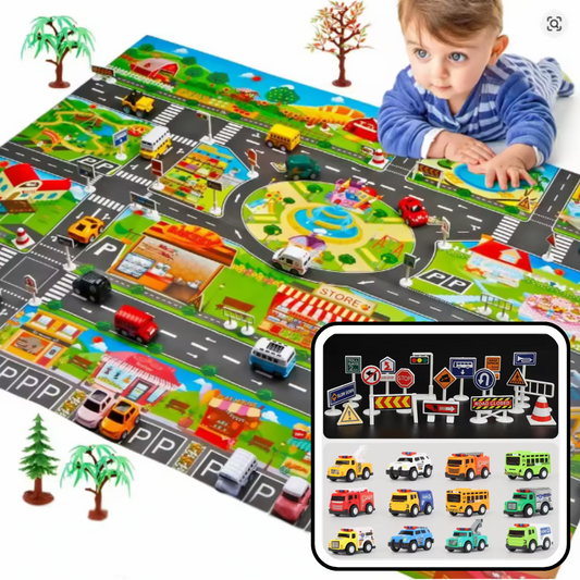 TinyTraffic™ - Montessori Educational Rug