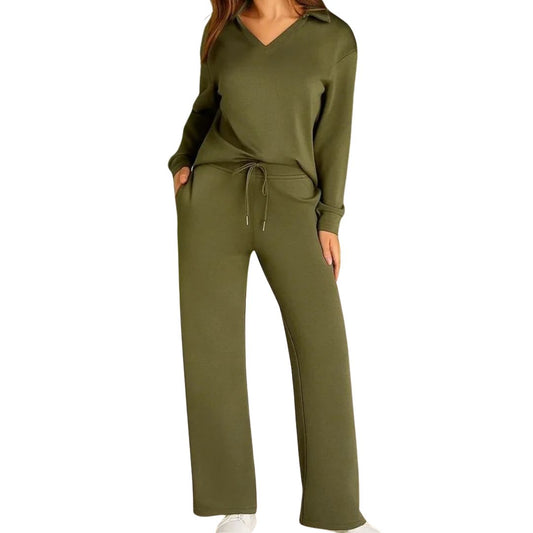 Women's Fall Transition 2-Piece Set - Breathable & Wrinkle Resistant Sweatsuits Sets