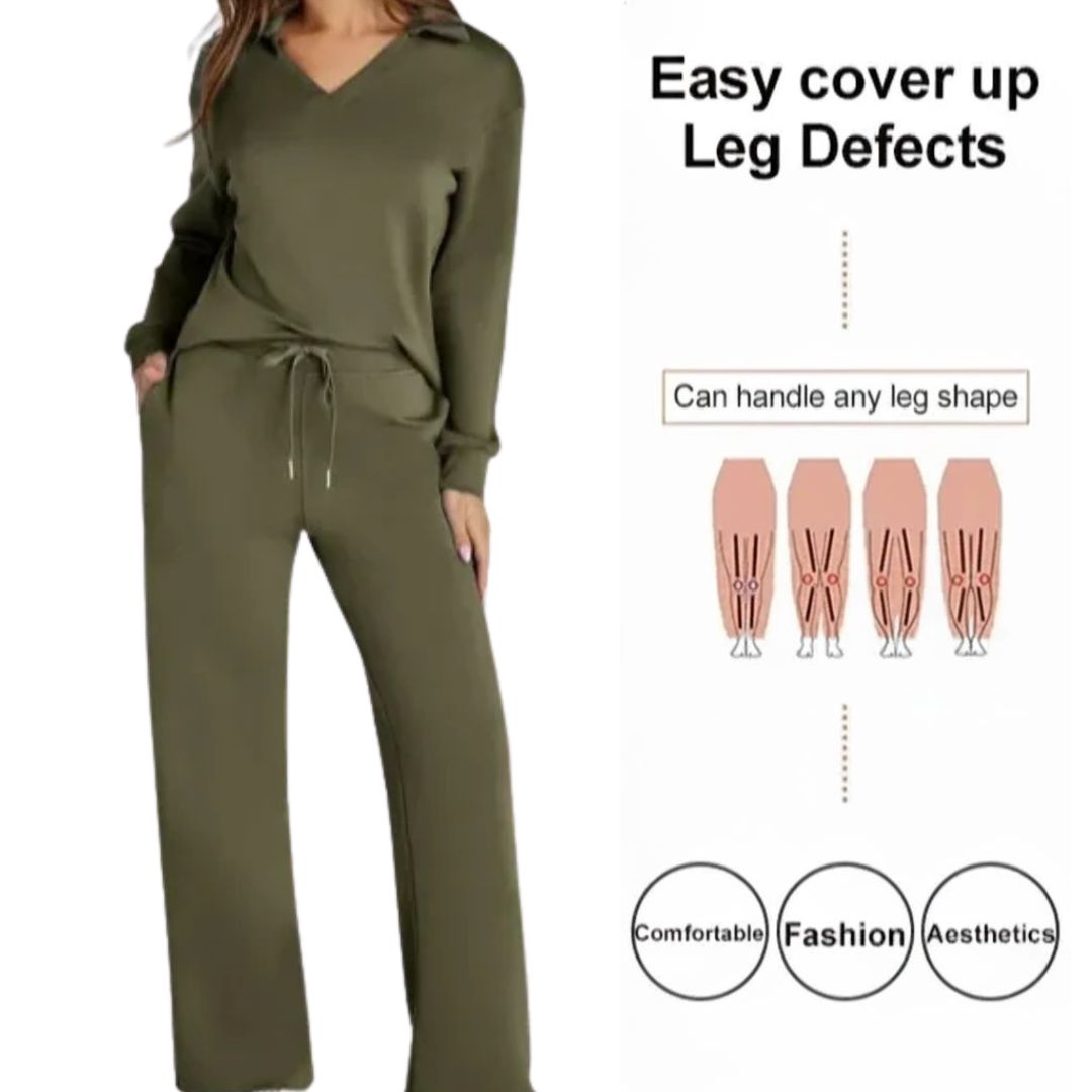 Women's Fall Transition 2-Piece Set - Breathable & Wrinkle Resistant Sweatsuits Sets